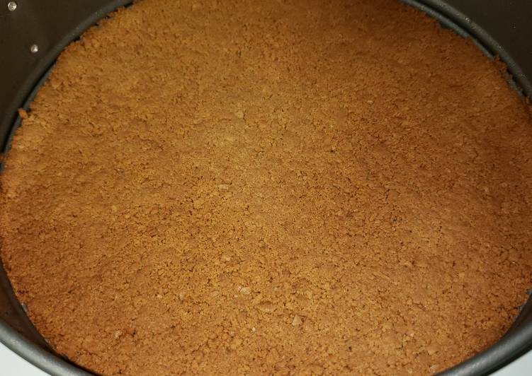 Simple Way to Prepare Speedy Butter cookie crust =cheesecake