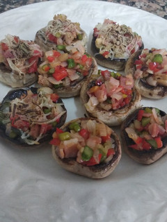 Una foto de Champiñones rellenos