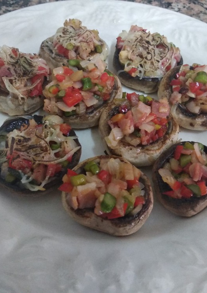 Una foto de Champiñones rellenos