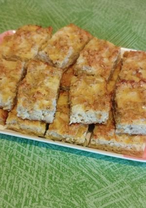 Almás zabpehely kocka recept fotója