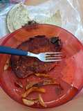 Chuletas ahumadas con papas