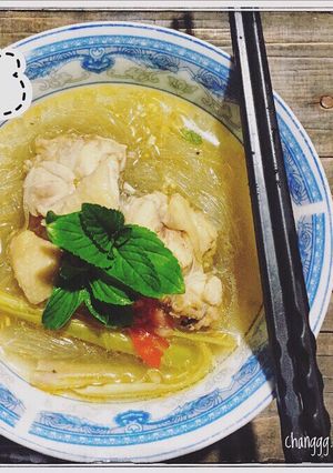 Hình của món Miến gà.