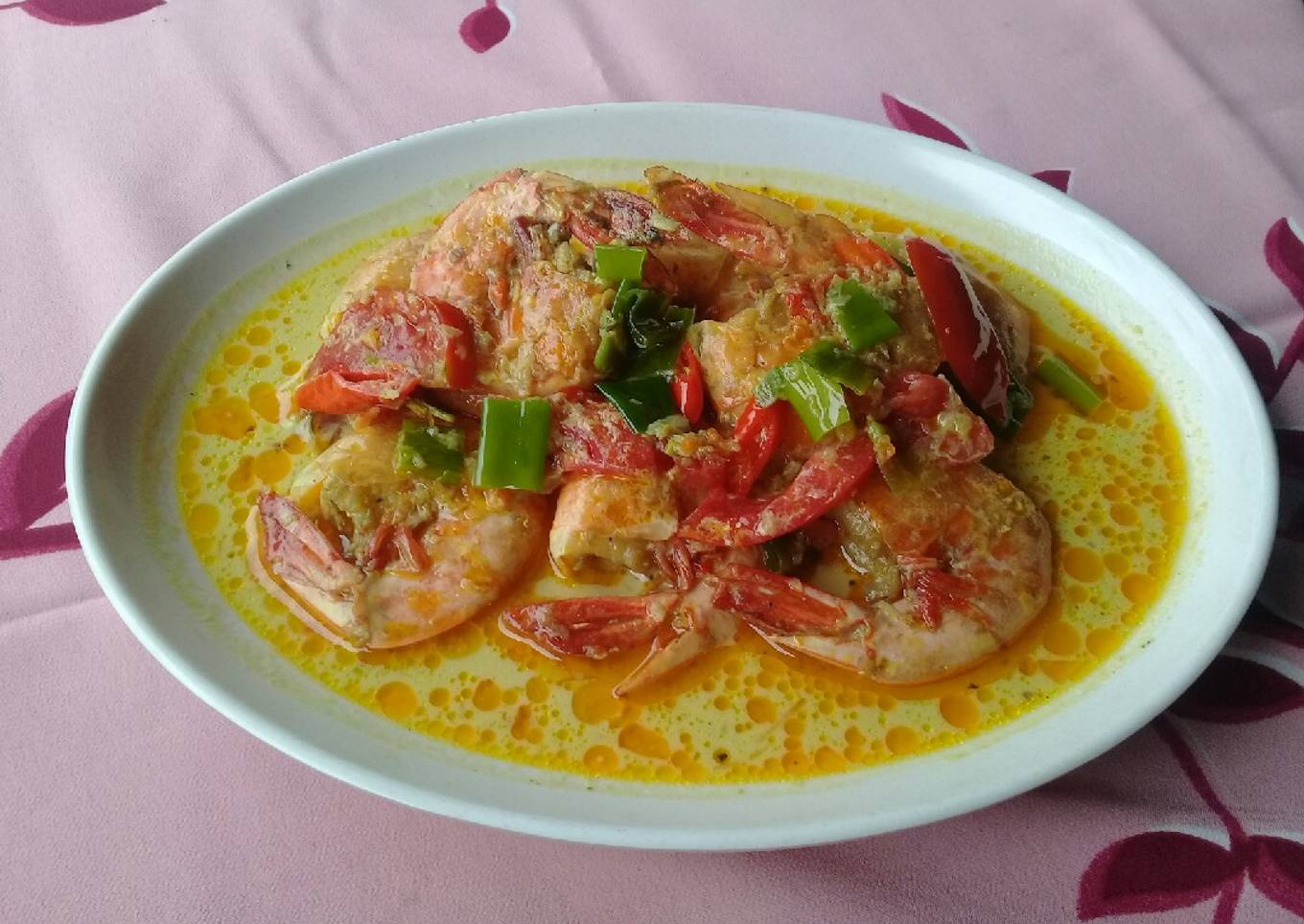 Udang pedas kuah santan