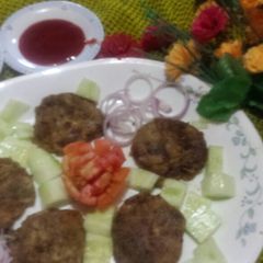 A picture of Shami kabab.