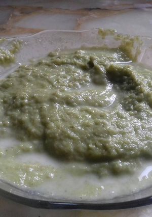 Una foto de Puré de apio