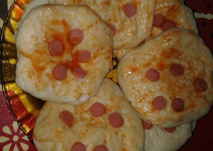 Langkah Mudah untuk Membuat Roti pizza simple no telur no susu no mixer dan super lembut Anti Gagal