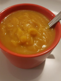 Une photo de Soupe patate douce lait de coco