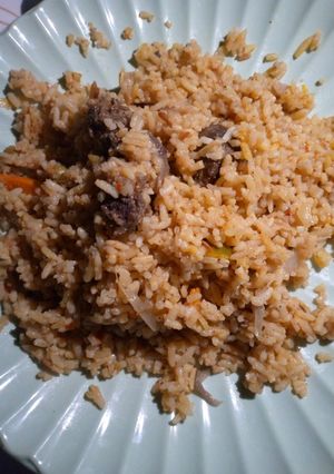 A picture of My mutton biryani rice😅.