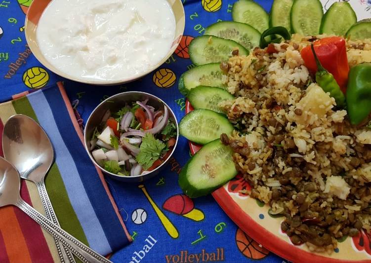 Recipe of Homemade Masoor pulao