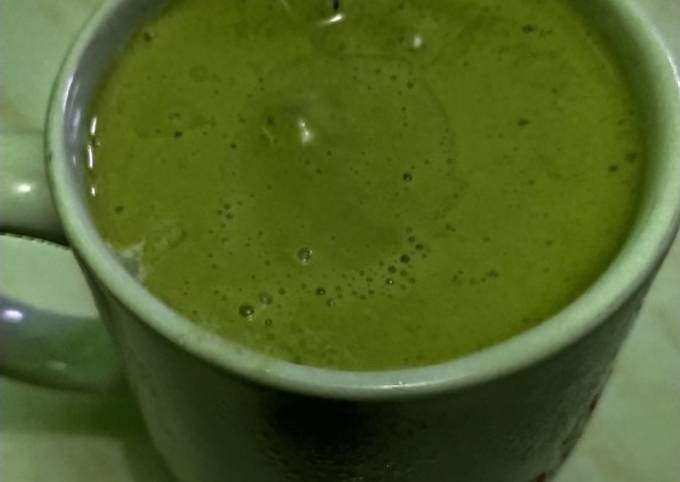 Resep 18. Es Dalgona Macha Susu Kental Manis, Menggugah Selera