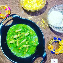 A picture of Potato Gannochi in Spinach Pesto.