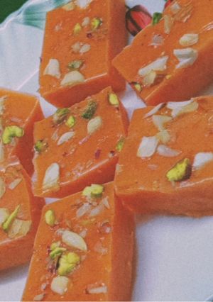 A picture of Carrot Milk Pudding.