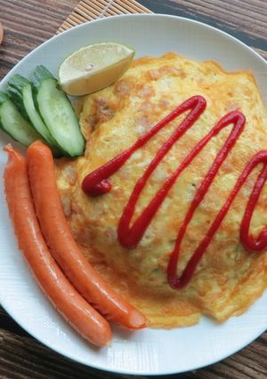泰式煎雞蛋蓋飯 的食譜成品照片
