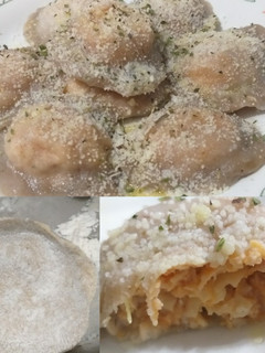 Una foto de Pastas rellenas caseritas (sin huevo, con masa al pimentón)
