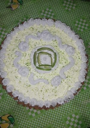 Una foto de Tarta de mousse de limón