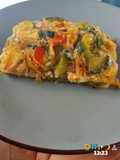 Tortilla al horno de verduras🧅🫑🥦🌶🧄🥕