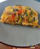 Tortilla al horno de verduras🧅🫑🥦🌶🧄🥕