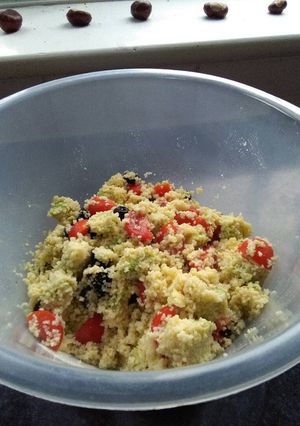 A picture of Avocado Couscous.