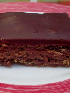 Una foto de Tarta de chocolate con galletas