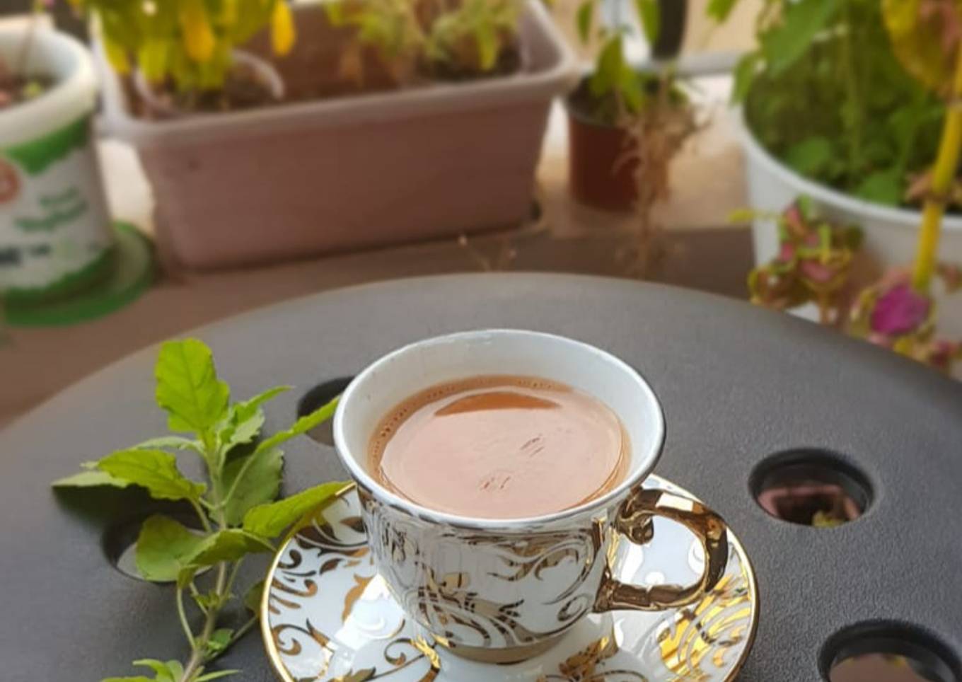 Tulsi mint ginger tea