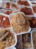 لحمة مسلوقة وبطاطس ورز فطار اول يوم رمضان