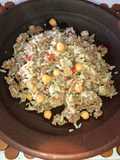 Guisado de carne molida y arroz