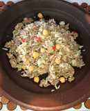 Guisado de carne molida y arroz