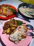 Chicken Cordon Bleu, Creamy Mushroom Sauce