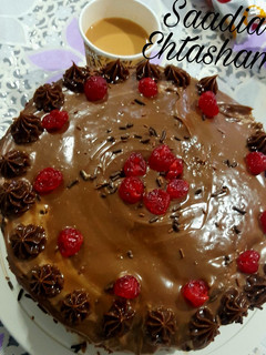 A picture of Death by chocolate cake.