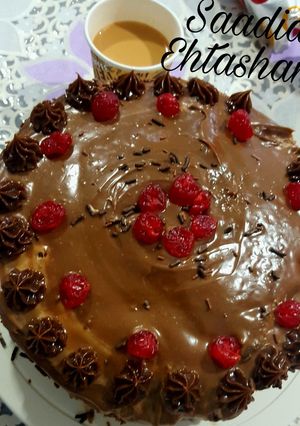 A picture of Death by chocolate cake.