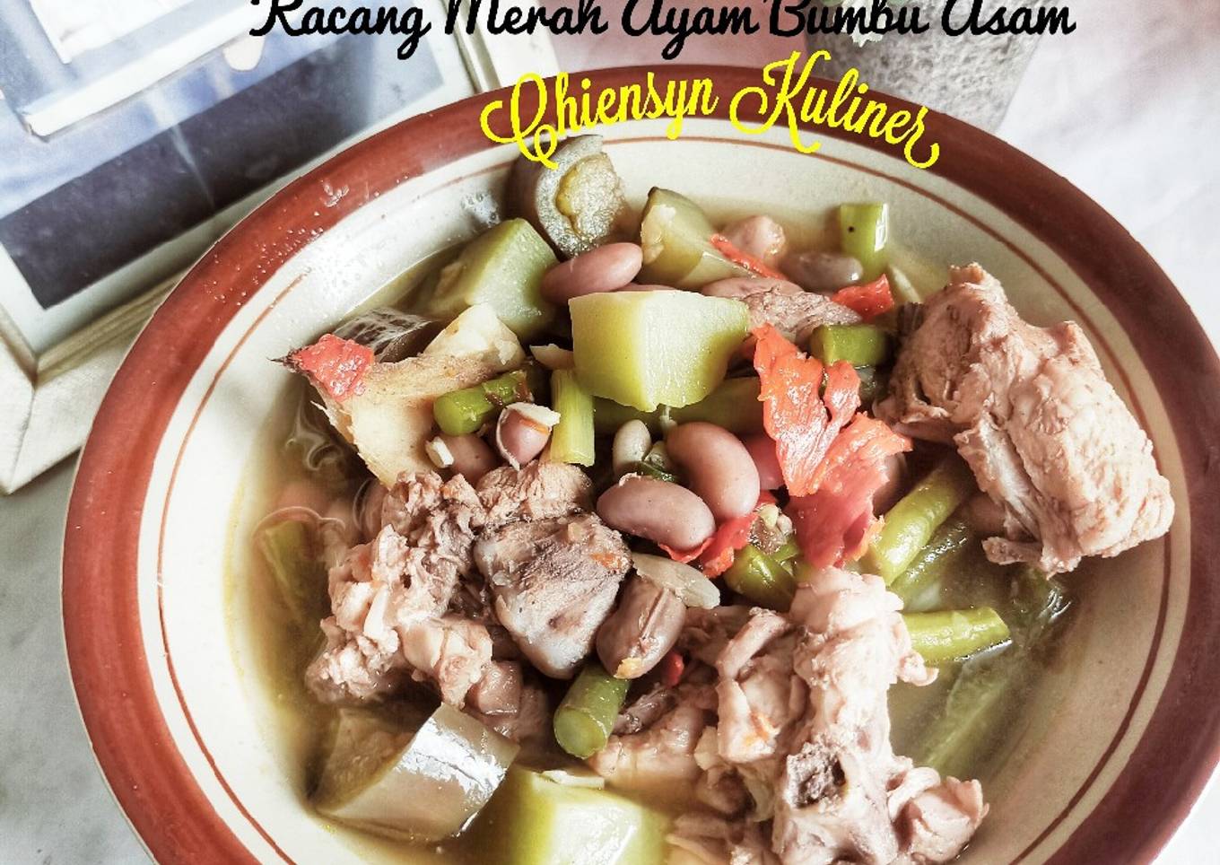 Kacang Merah Ayam Bumbu Asam