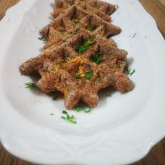 A picture of Ragi Savoury Waffle.
