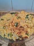 Tortilla de papas y zapallito al horno