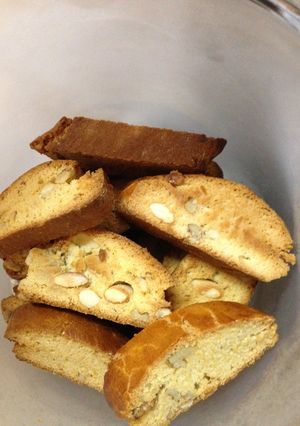 Mandulás-diós cantuccini - mandulás-diós keksz recept fotója