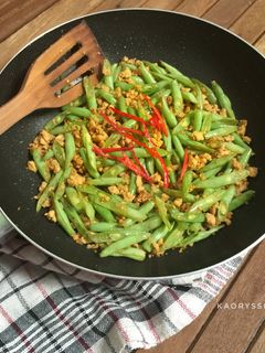 Foto resep Tumis Buncis Ayam Giling