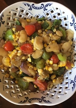 A picture of California Farm Fresh Corn and Lima Beans Succotash Dinner.