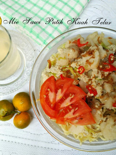 Foto resep Mie Sawi Putih Kuah Telur