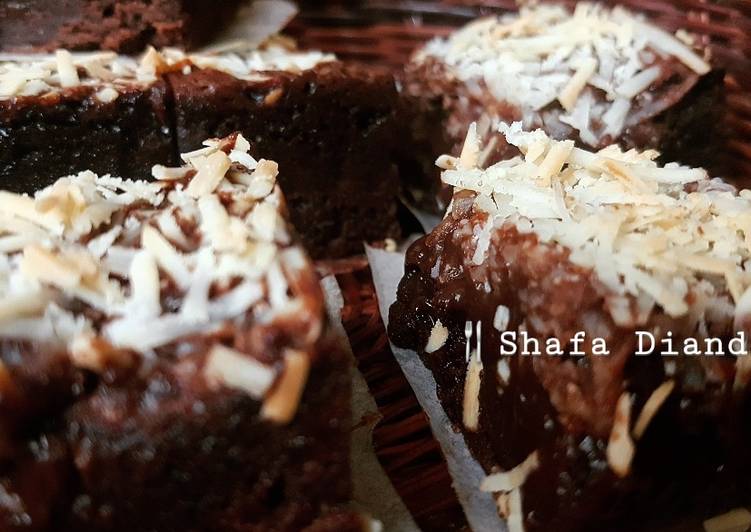Chocolate Cheese Brownie (super fudgy & moist #dessert)🇲🇨