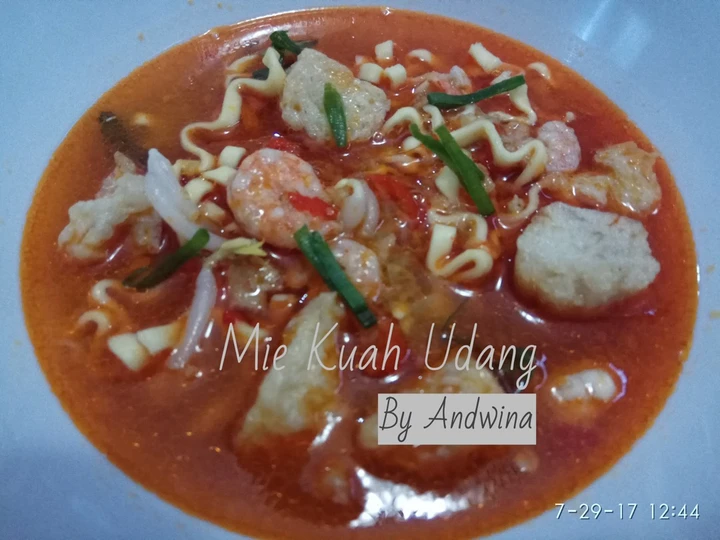 Langkah Gampang Menyiapkan Resep Mie Kuah Udang #PR_RecookMasakanBerkuah yang  Bikin Ketagihan Anti Ribet, Lezat