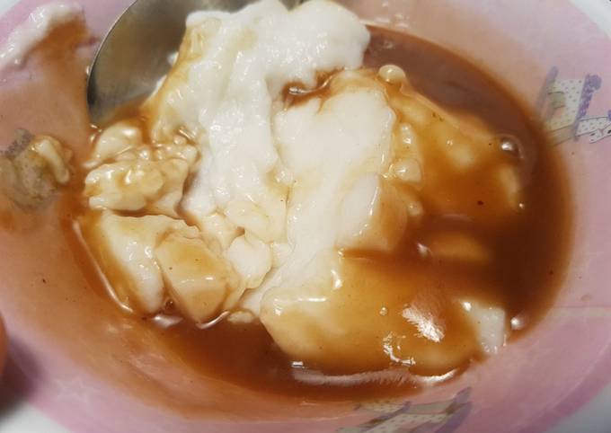 Bubur Sumsum / Bubur blohok lembut dgn tekstur kental berjejak