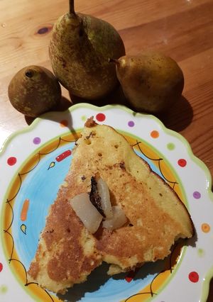 Une photo de Gâteau aux poires à la poêle