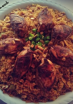 صورة لوصفة المندي المدخن بأشهى طريقة 🍗