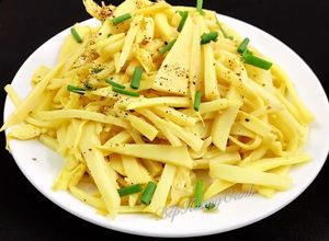 Hình của món Măng Xào Tỏi.