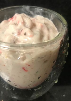 Foto de Iogurte vegano de frutas vermelhas