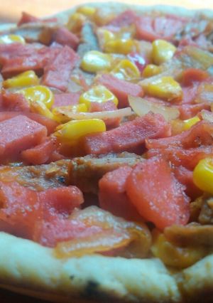 Foto resep Pizza Super Supreme Kw (Panggang Teflon)