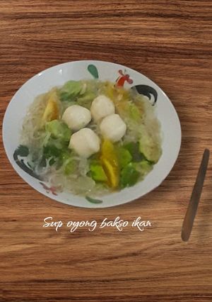 Foto resep Sup Oyong Bakso Ikan
