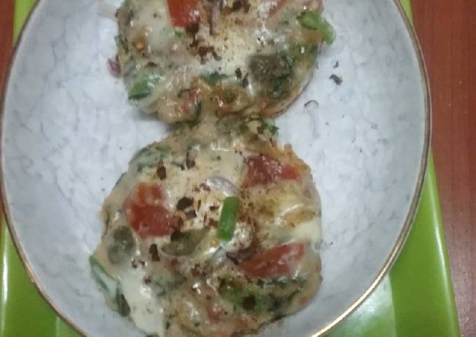 Recipe of Quick Spinach bread pizza