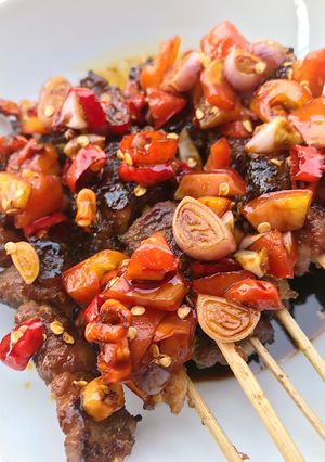 Foto resep Sate Kambing Empuk dan Bumbu Marinasi Super Enak (CUMA PAKE TEFLON)
