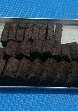 Foto resep Bolu Ketan Hitam Kukus lembut kaya brownies