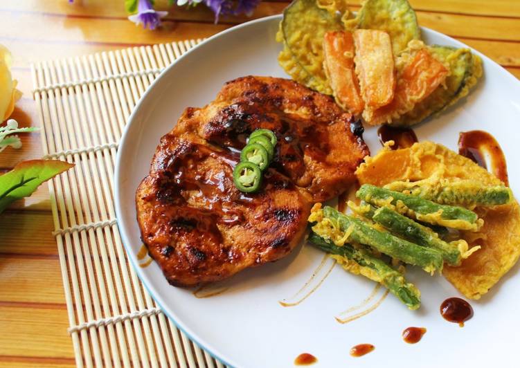 Langkah Mudah untuk Membuat Chicken barbeque tempura sayur Anti Gagal